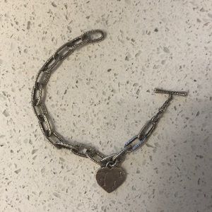 Authentic John Hardy heart charm bracelet